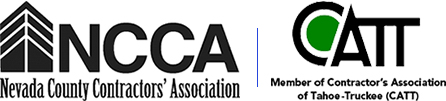 Image of Associations' logos. Insulation Solutions is a proud member of both the Nevada County Contractors' Association (NCCA) and Contractor's Association of Tahoe-Truckee (CATT)